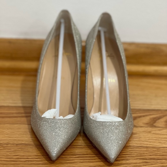 Christian Louboutin Kate 85 Glitter Mini in Ivory - Picture 8 of 17